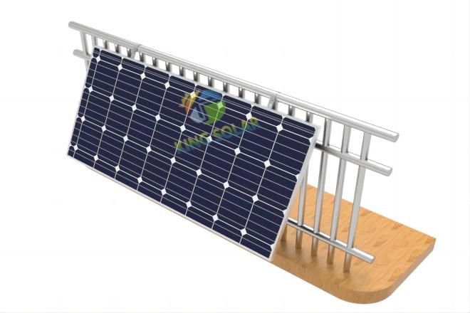Système de montage de support de panneau solaire de balcon