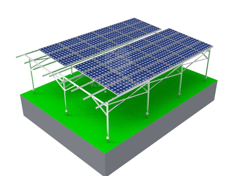 Système de montage solaire de ferme agricole en aluminium