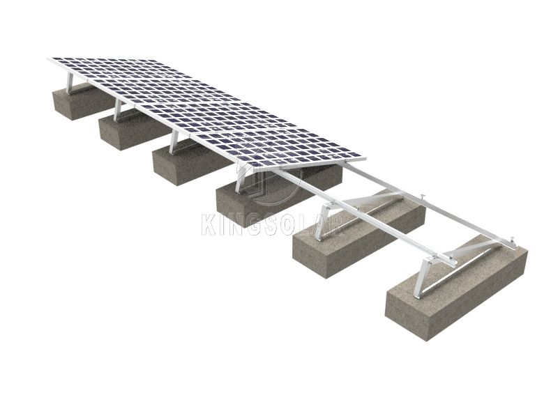 Système de montage de trépied en aluminium à angle solaire pour toit plat