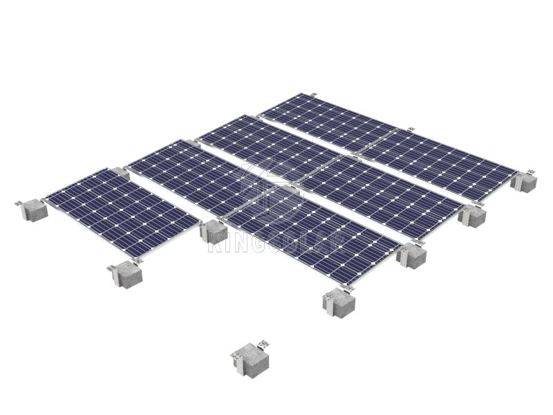 Système de montage solaire à matrice d'accessoires en acier au carbone