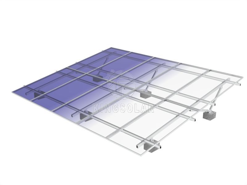 Système de montage au sol de panneaux solaires en aluminium - Type A