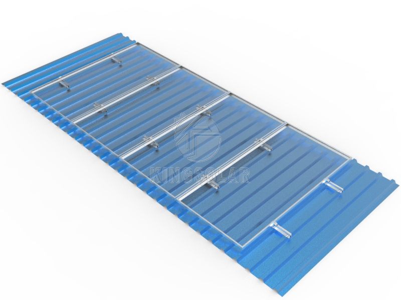 Support solaire photovoltaïque en aluminium, système de montage sur mini rail