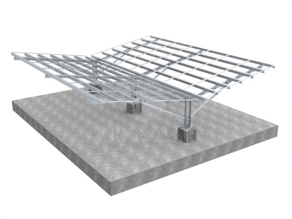 Système de montage solaire photovoltaïque dos à dos en acier au carbone