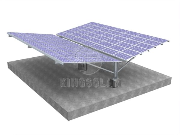 Système de montage solaire photovoltaïque dos à dos en acier au carbone